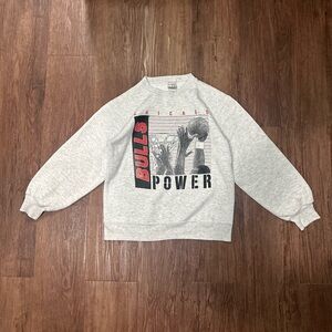 Vintage 90s Rare Chicago Bulls Basketball Crewneck Sweatshirt Size XS USA Made